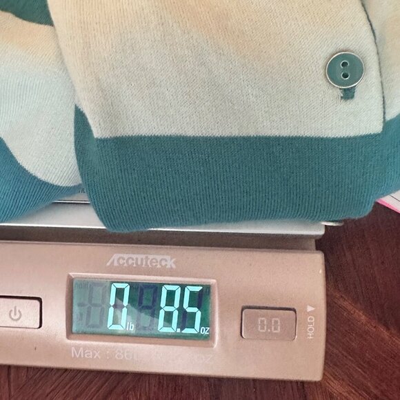 NWOT Talbots Plus Striped Button-Down Cardigan Womens 3X Blue White Pima Cotton - Picture 7 of 8